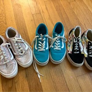 Vans Pink and Blue Sneakers Casual Skate Style